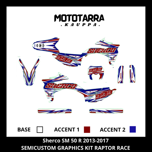 Sherco SM 50 R 2013-2017 RAPTOR RACE Tarrasarja