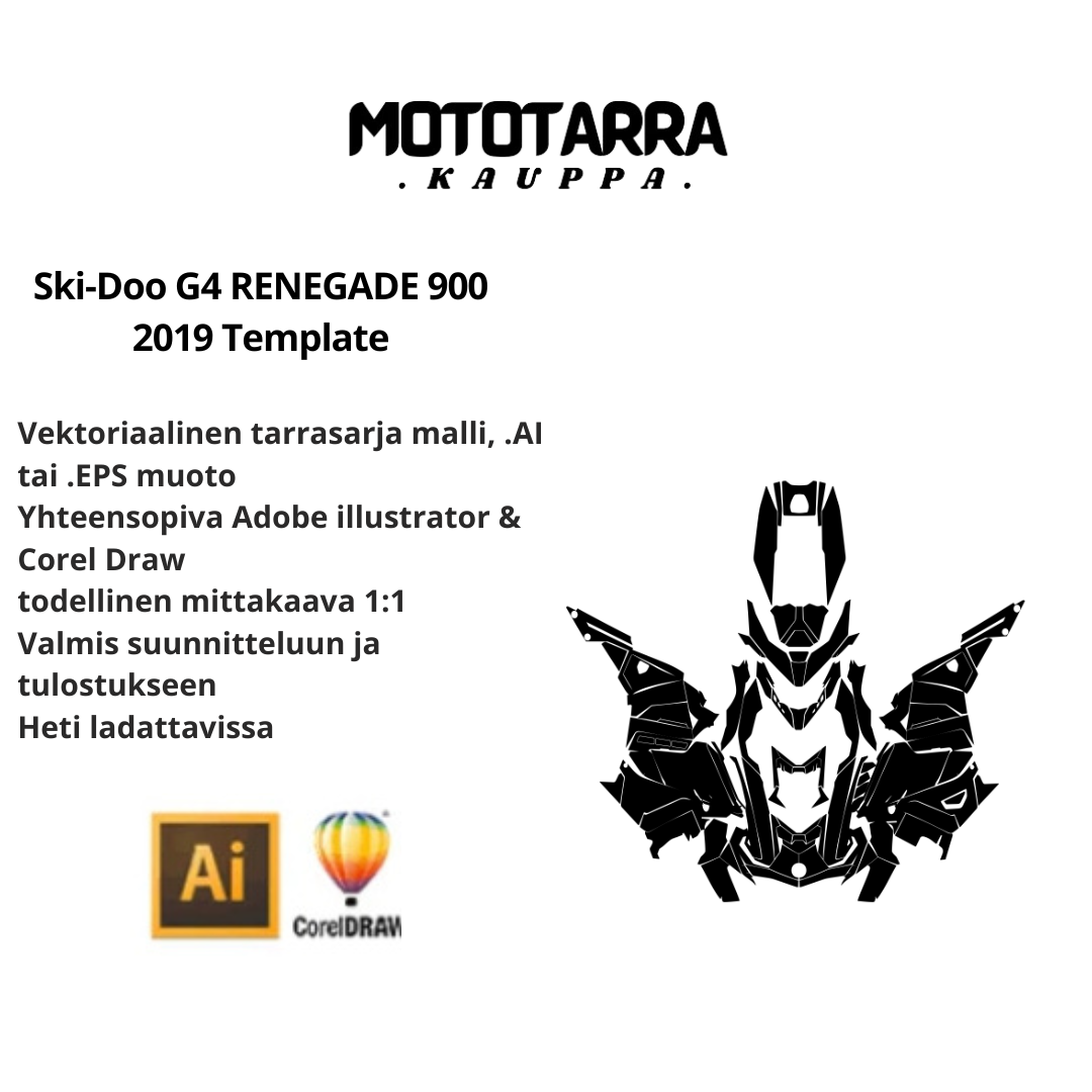 Ski-Doo G4 RENEGADE 900 2019 Template