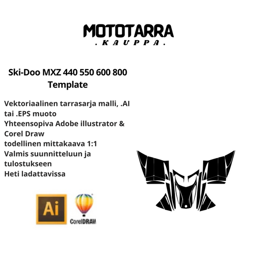 Ski-Doo MXZ 440 550 600 800 Template