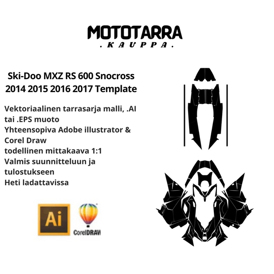 Ski-Doo MXZ RS 600 Snocross 2014 2015 2016 2017 Template