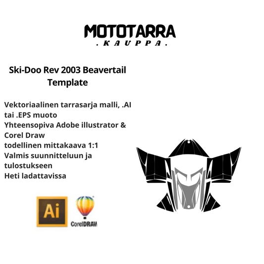 Ski-Doo Rev 2003 Beavertail Template