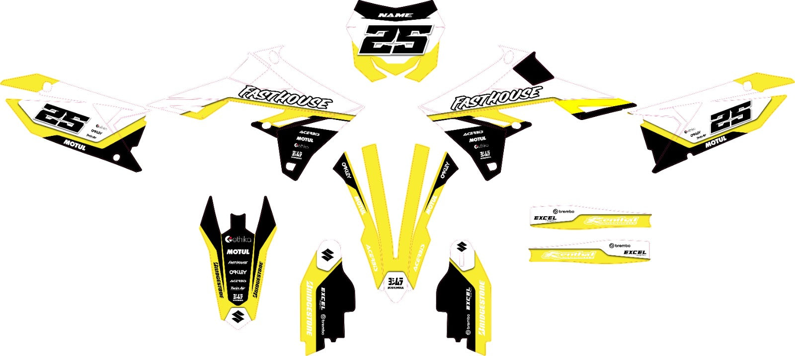 Suzuki RMz 250 2019-2020 Tarrasarja graphics