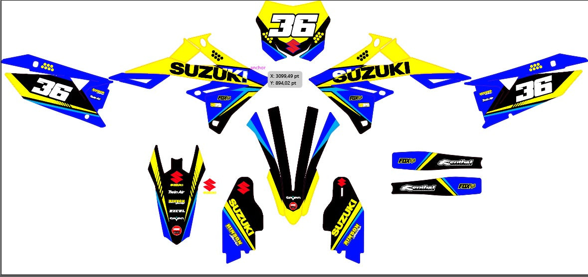 Suzuki RMz 450 2018-2021 graphics