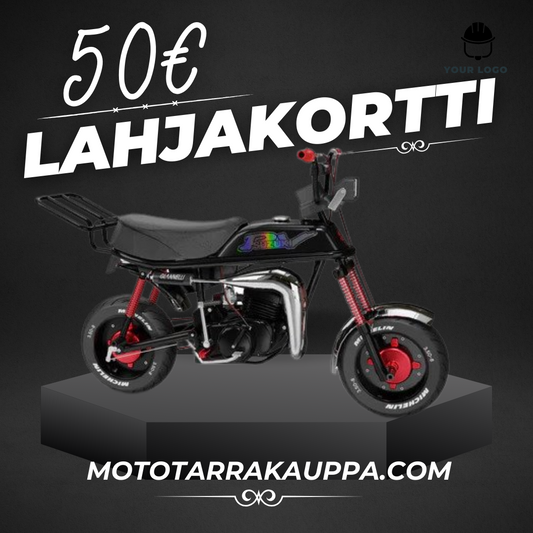 Karta podarunkowa Mototarrakauppa o wartości 50 €