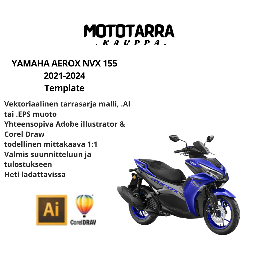 YAMAHA AEROX NVX 155 2021-2024 Template