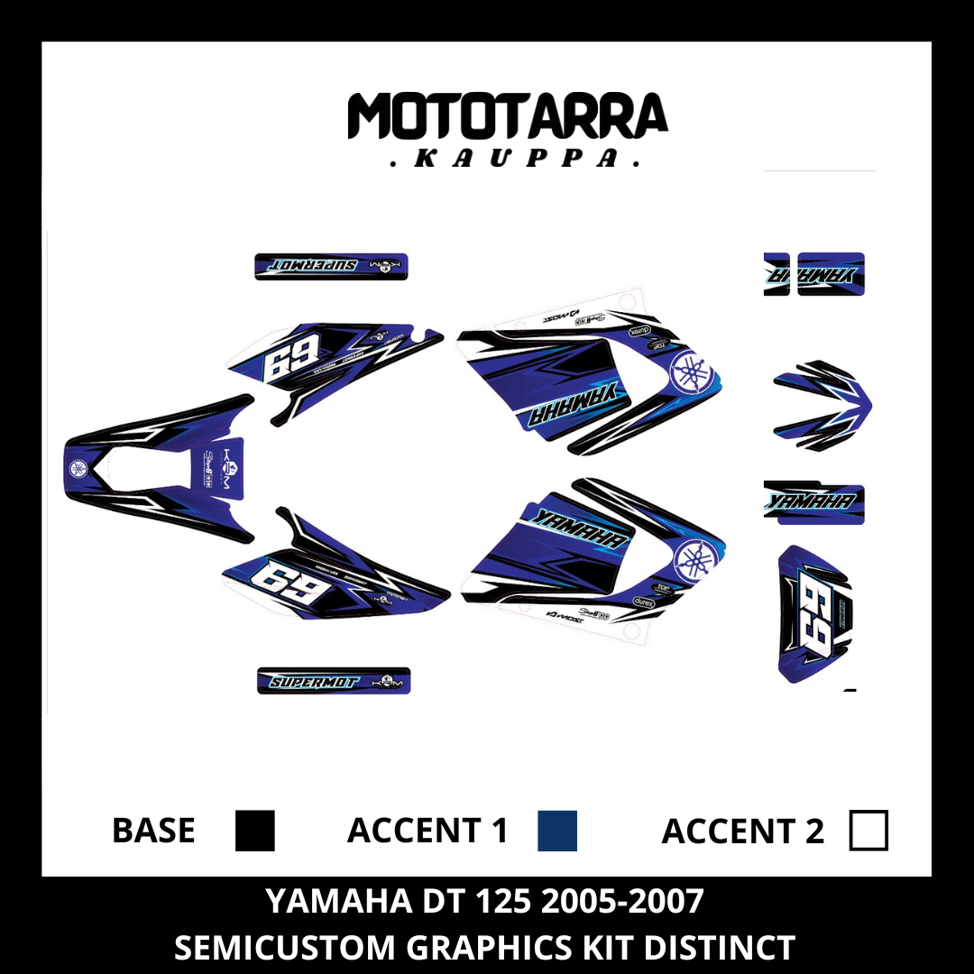 Yamaha DT 125 2005-2007 DISTINCT Tarrasarja