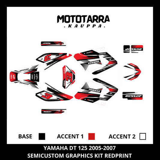 Yamaha DT 125 2005-2007 REDPRINT Tarrasarja