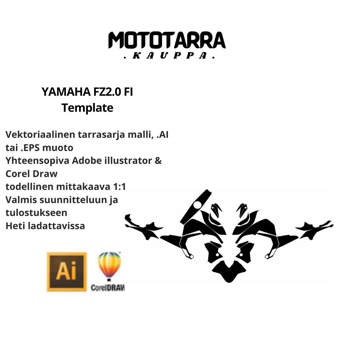 YAMAHA FZ2.0 FI Template