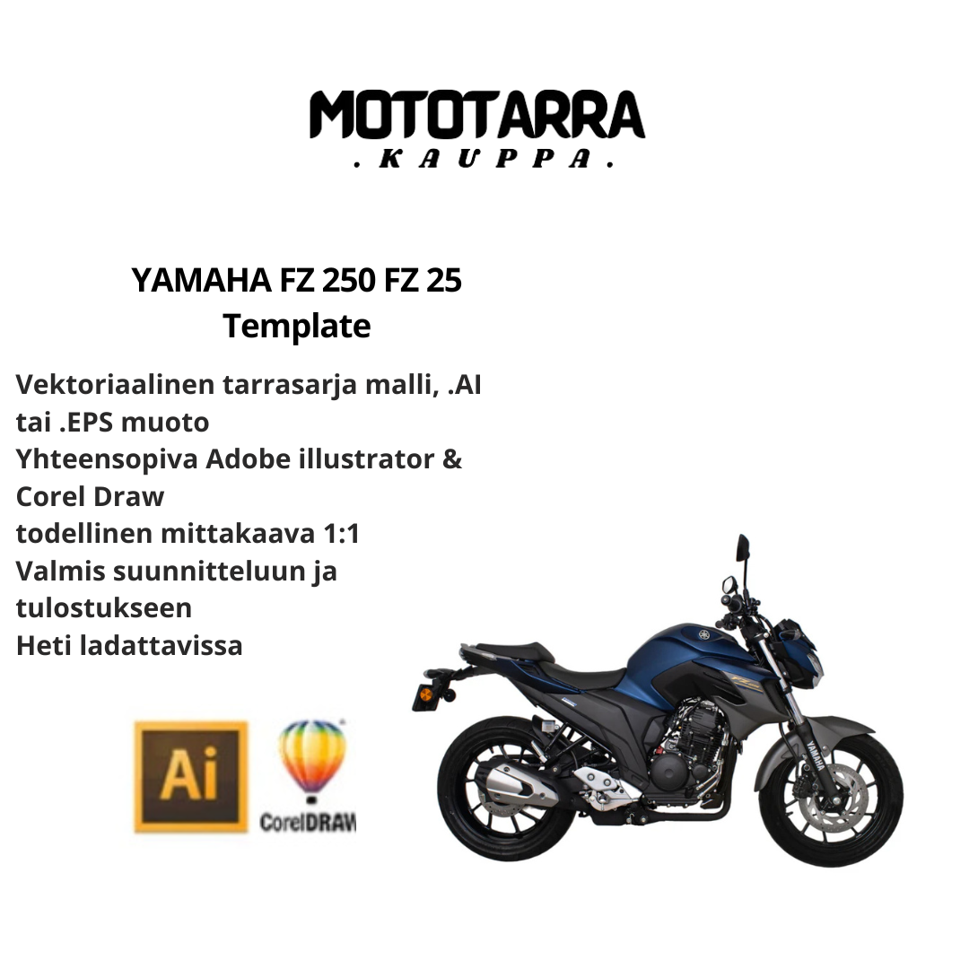 YAMAHA FZ 250 FZ 25 Template