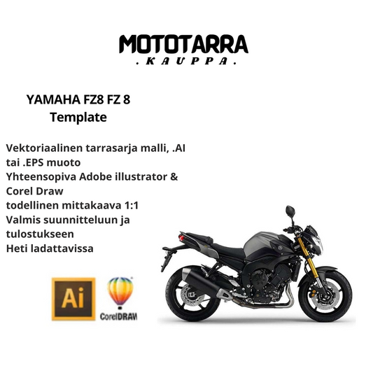 YAMAHA FZ8 FZ 8 Template