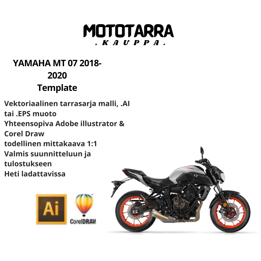 YAMAHA MT 07 2018-2020 Template