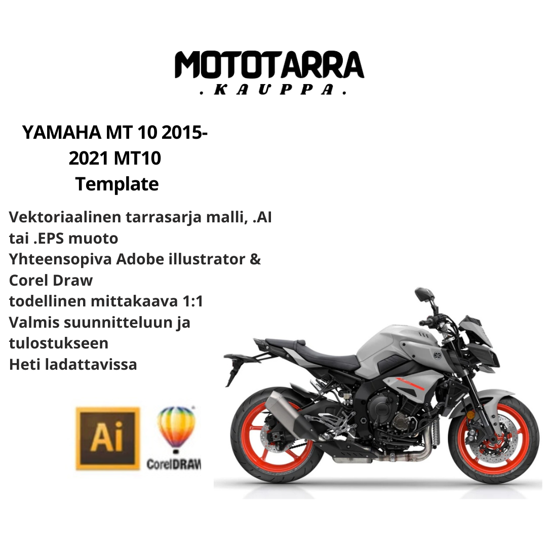 YAMAHA MT 10 2015-2021 MT10  Template