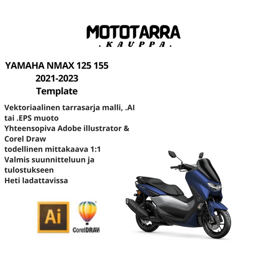 YAMAHA NMAX 125 155 2021-2023 Template