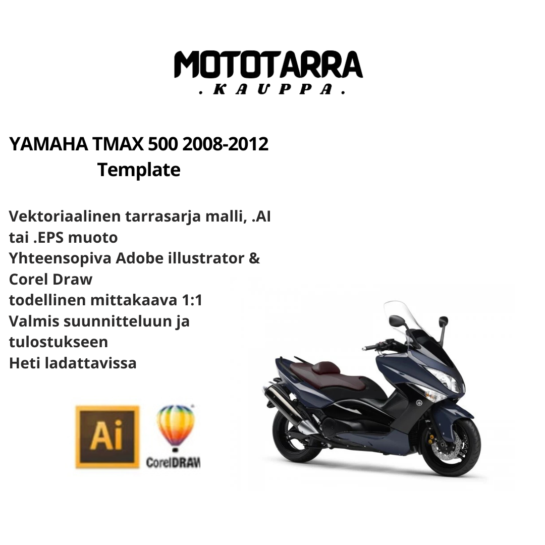 YAMAHA TMAX 500 2008-2012 Template