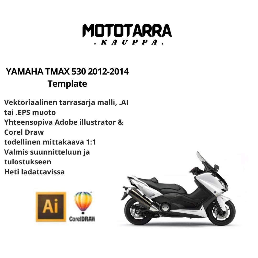 YAMAHA TMAX 530 2012-2014 Template