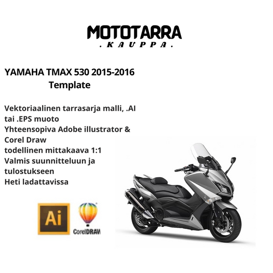 YAMAHA TMAX 530 2015-2016 Template