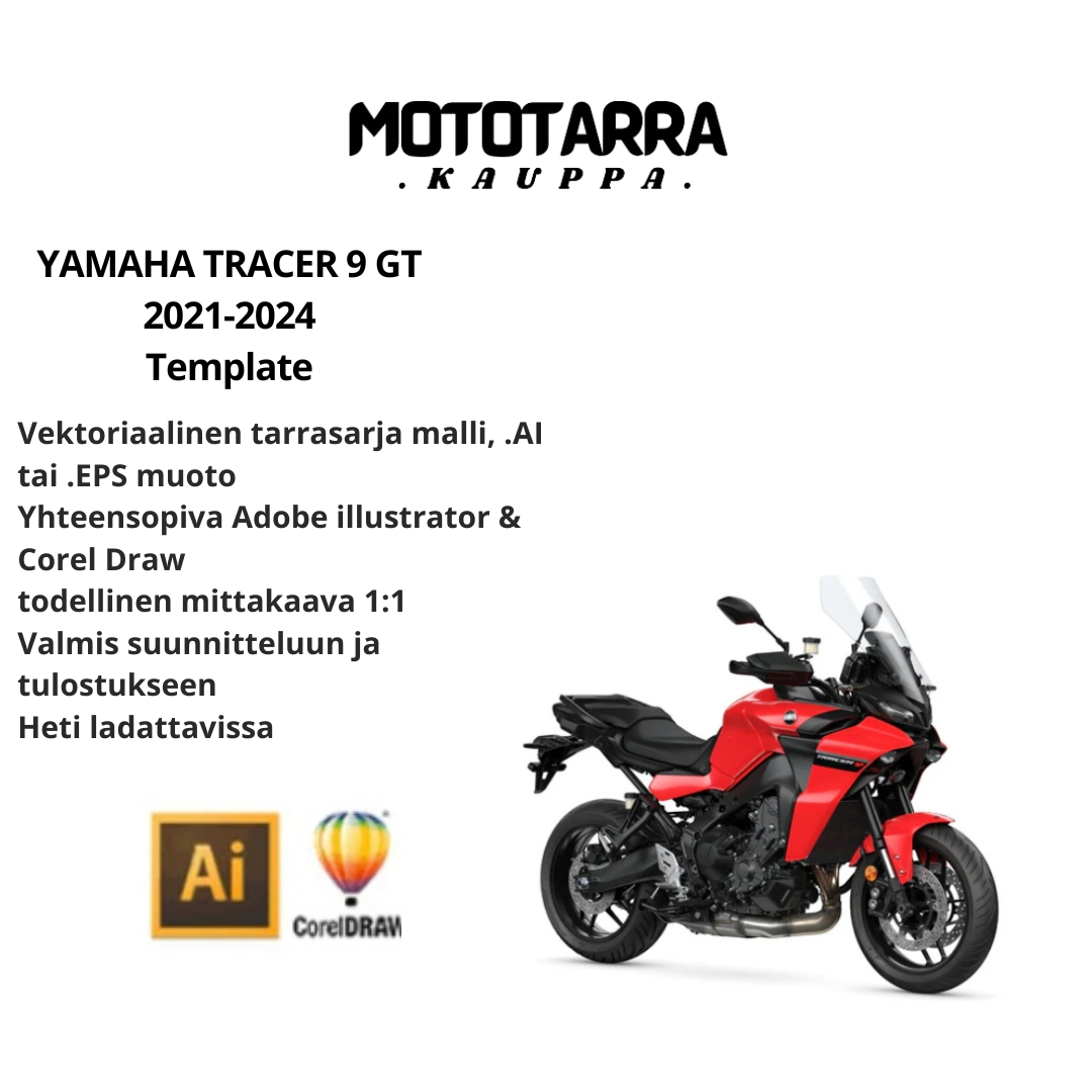 YAMAHA TRACER 9 GT 2021-2024 Template