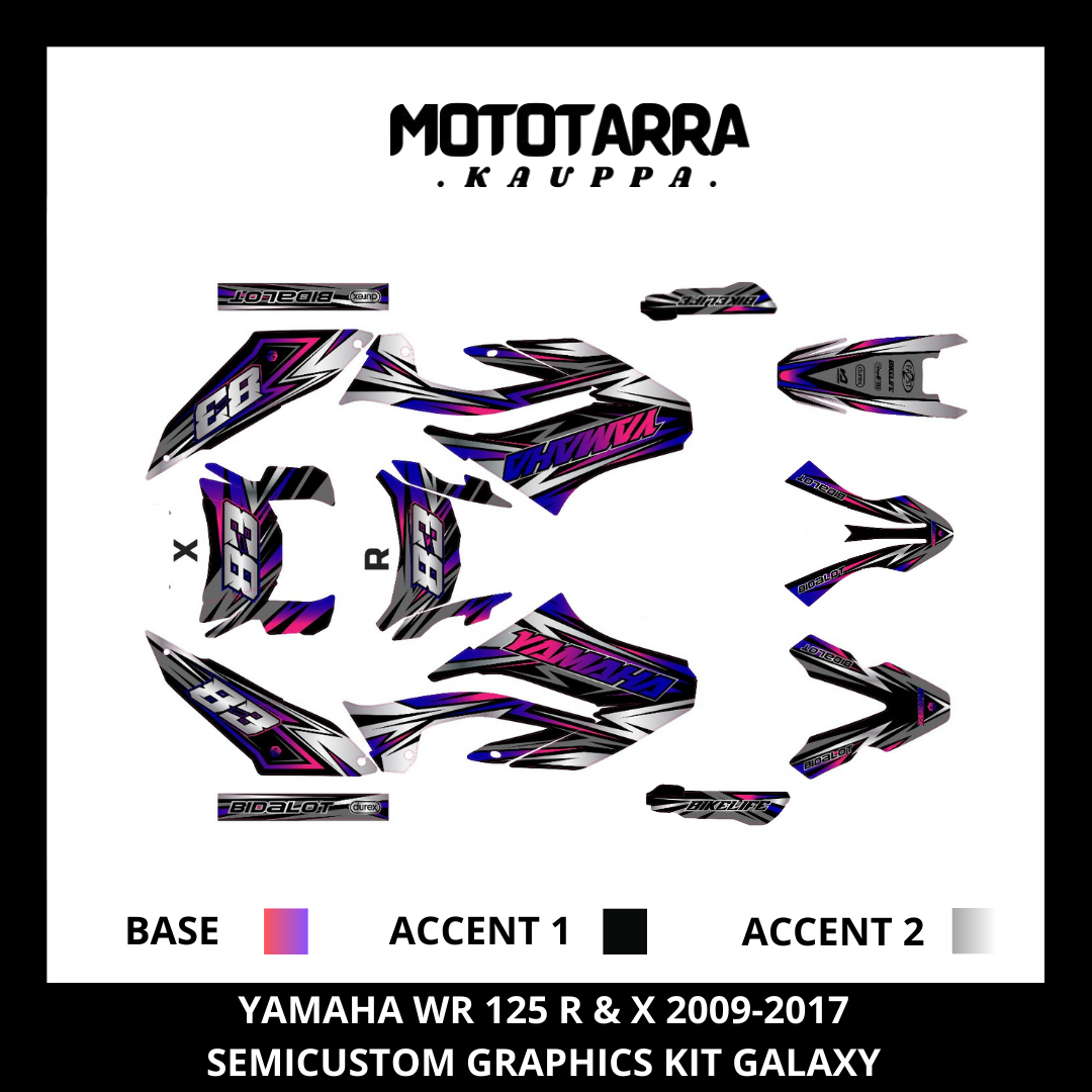 Yamaha WR 125 R & X 2009-2017 GALAXY Tarrasarja