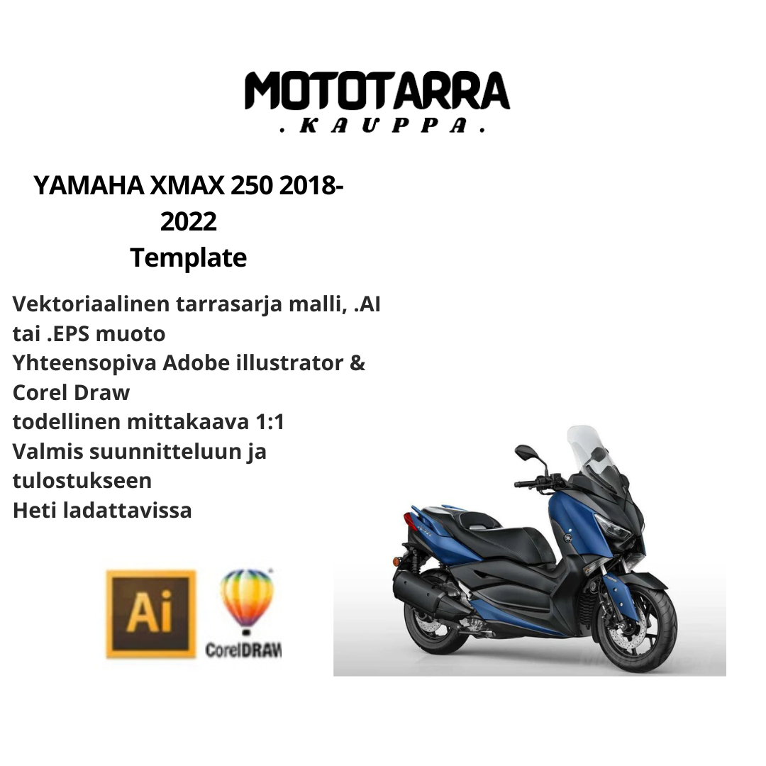 YAMAHA XMAX 250 2018-2022 Template