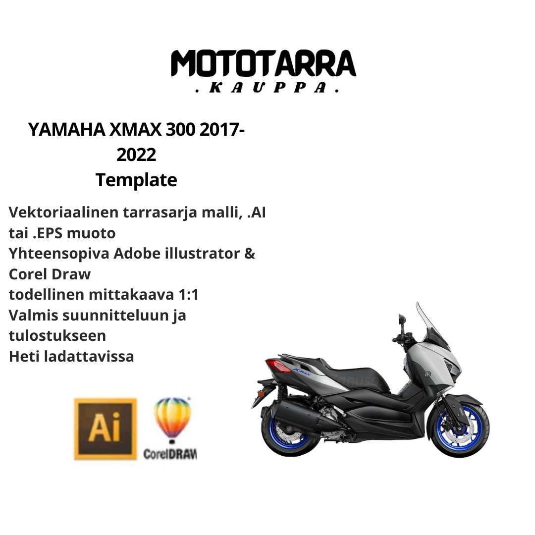 YAMAHA XMAX 300 2017-2022 Template