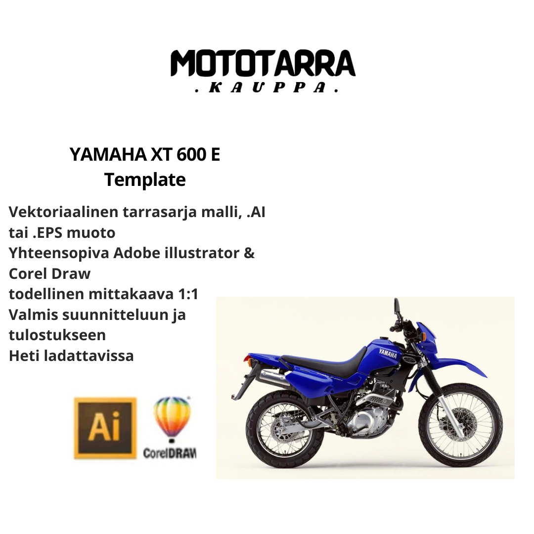 YAMAHA XT 600 E Template