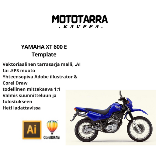 YAMAHA XT 600 E Template