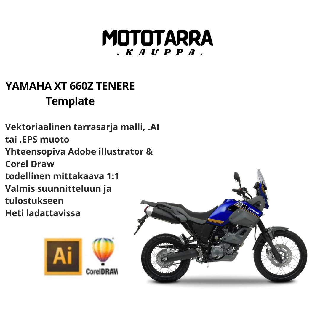 YAMAHA XT 660Z TENERE Template