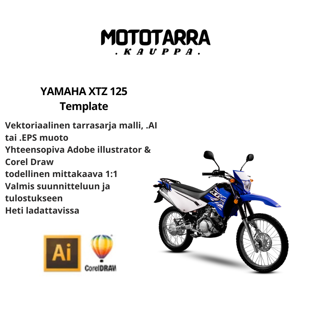 YAMAHA XTZ 125 Template