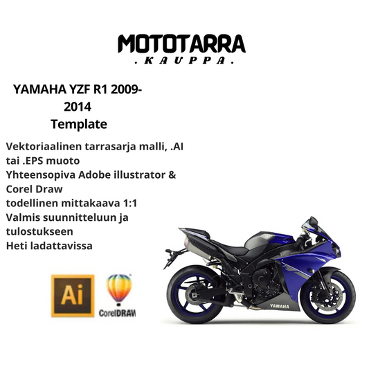 YAMAHA YZF R1 2009-2014 Template