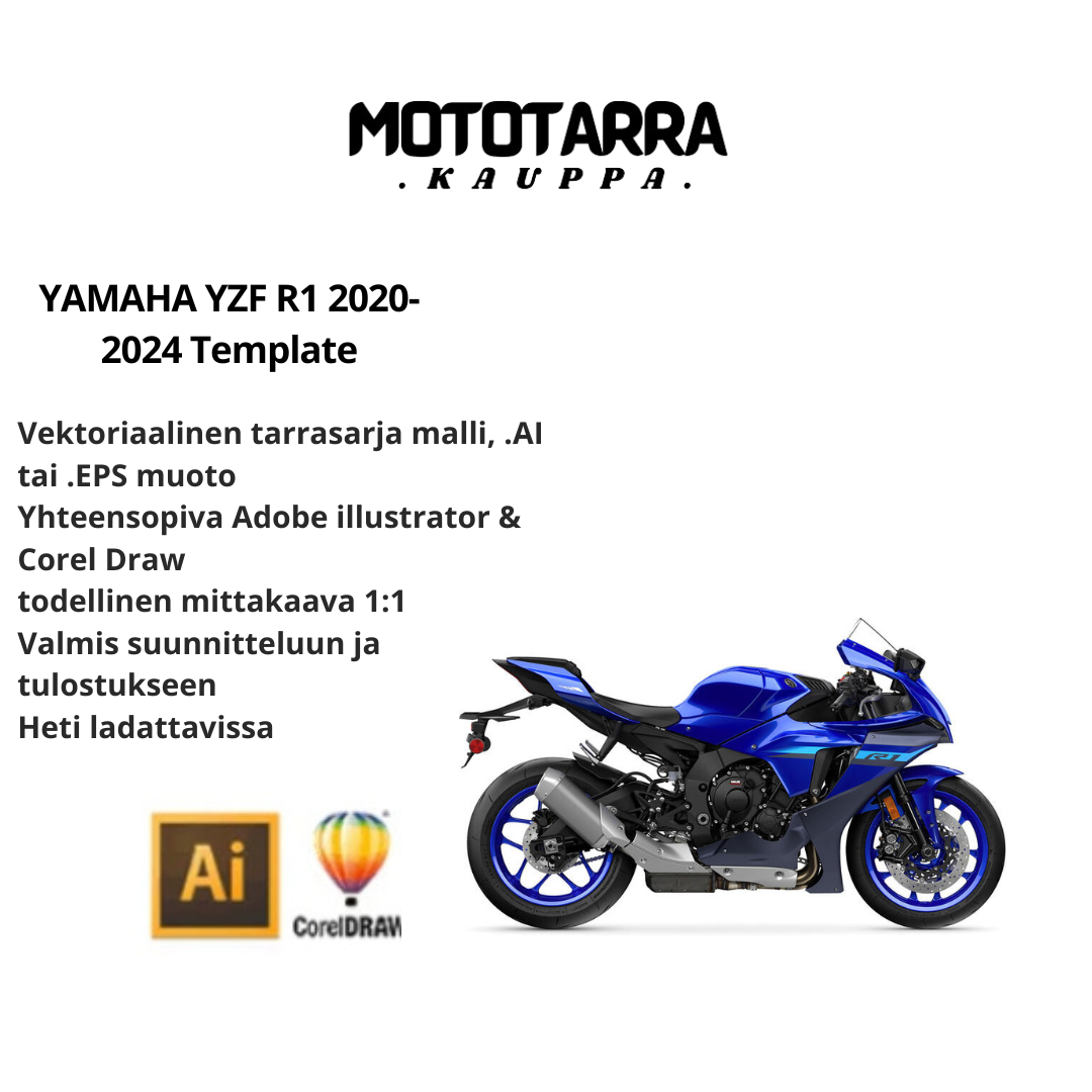 YAMAHA YZF R1 2020-2024 Template