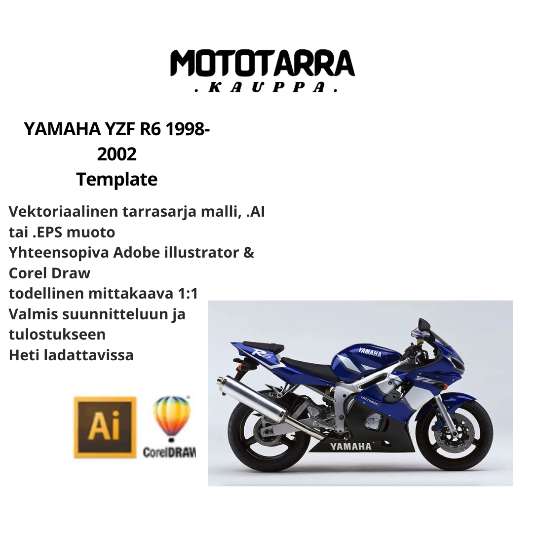 YAMAHA YZF R6 1998-2002 Template