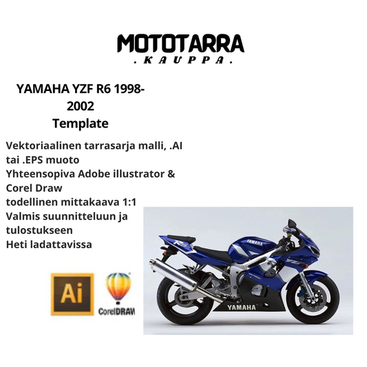 YAMAHA YZF R6 1998-2002 Template