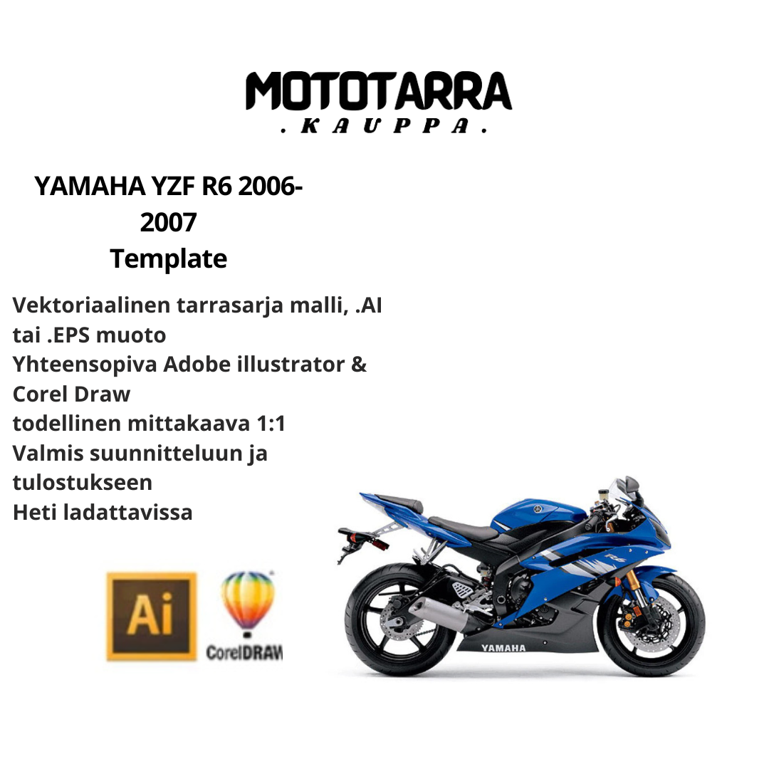 YAMAHA YZF R6 2006-2007 Template