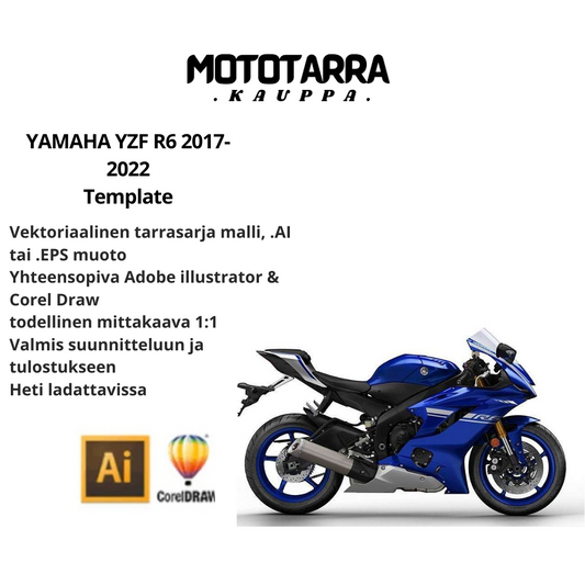 YAMAHA YZF R6 2017-2022 Template