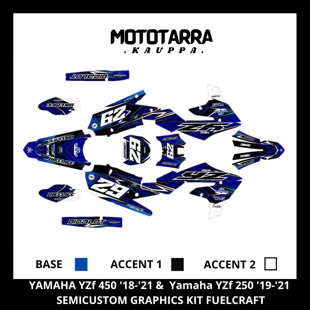 YAMAHA YZf 450 2018-2021 & Yamaha YZf 250 2019-2021  FUELCRAFT Tarrasarja