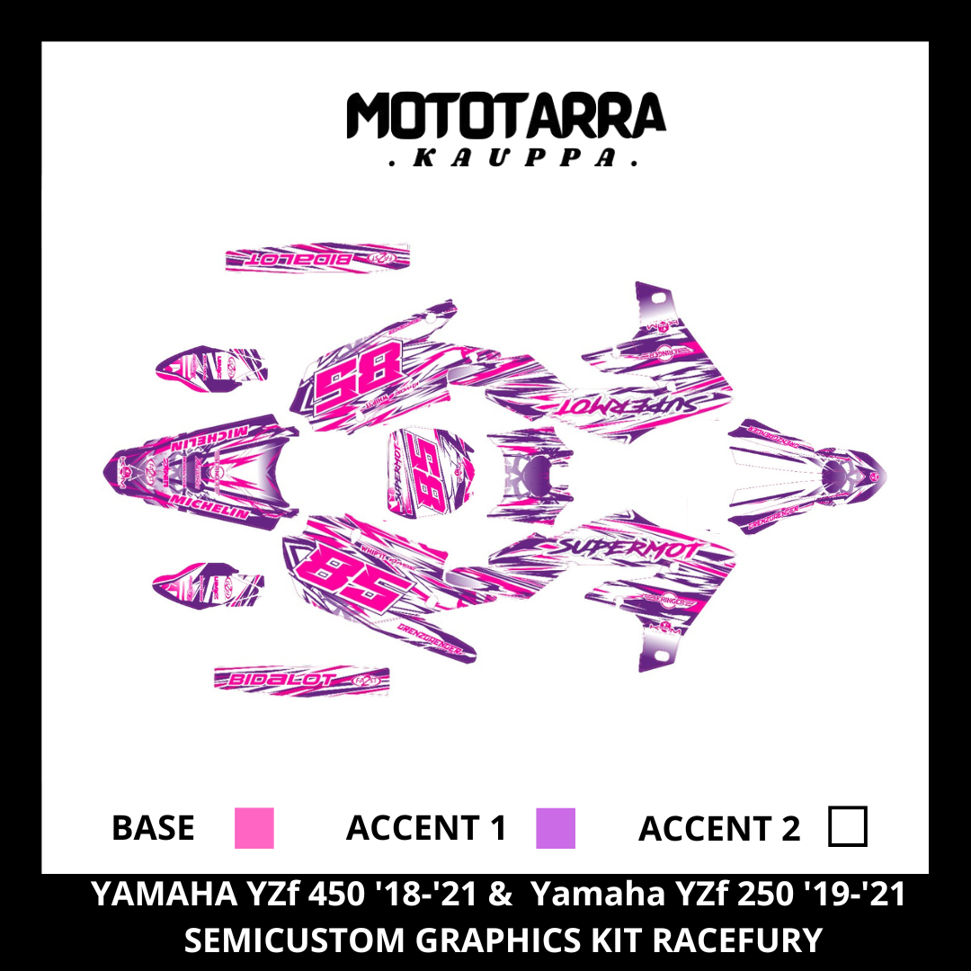 YAMAHA YZf 450 2018-2021 & Yamaha YZf 250 2019-2021  RACEFURY Tarrasarja