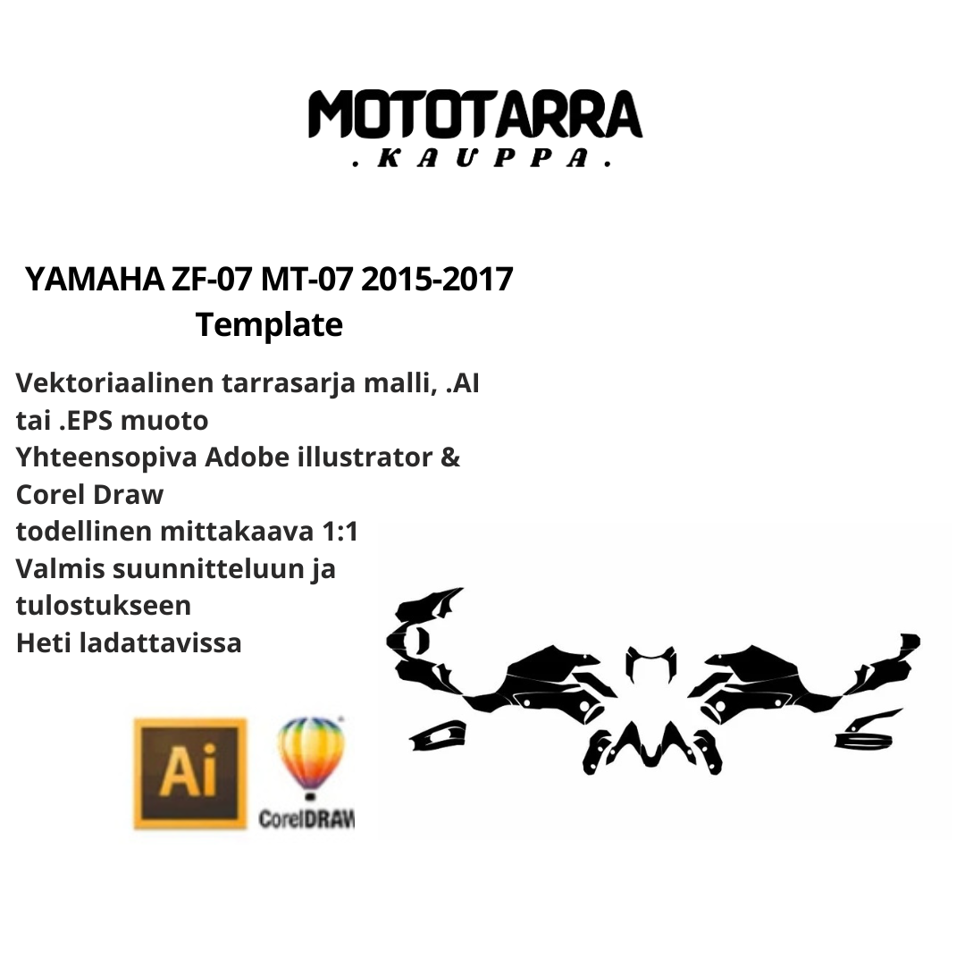 YAMAHA ZF-07 MT-07 2015-2017 Template