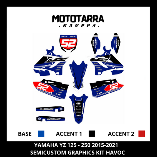 Yamaha YZ 125-250 2015-2021 HAVOC Tarrasarja