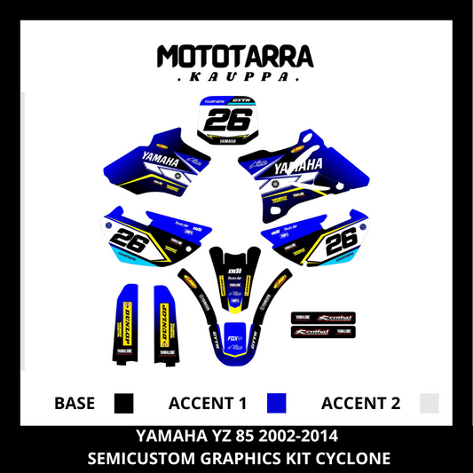 Yamaha YZ 85 2002-2014 CYCLONE Tarrasarja