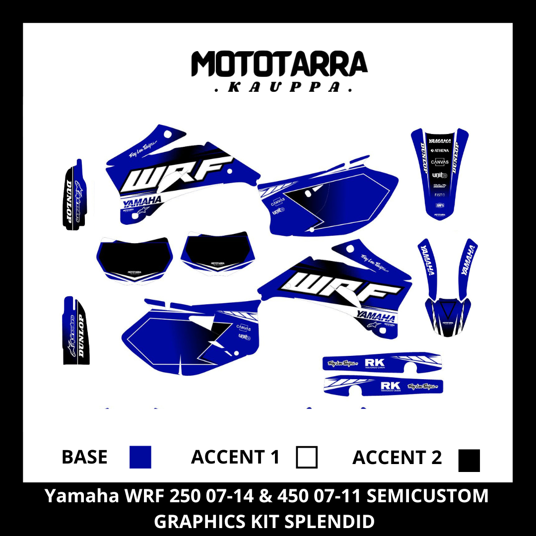 Yamaha WRF 250 2007-2014 & 450 2007-2011 SPLENDID Tarrasarja