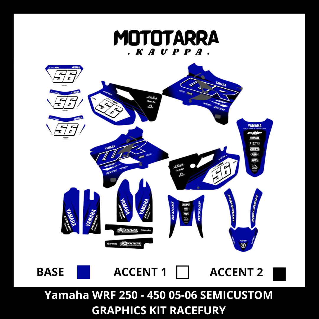 Yamaha WRF 250 - 450 2005-2006 RACEFURY Tarrasarja