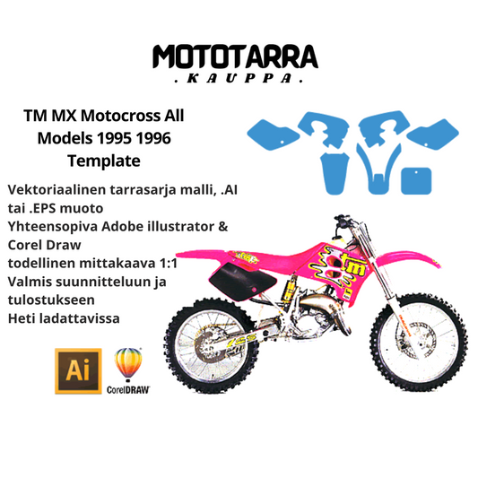 TM MX Motocross All Models 1995 1996 Graphics Template