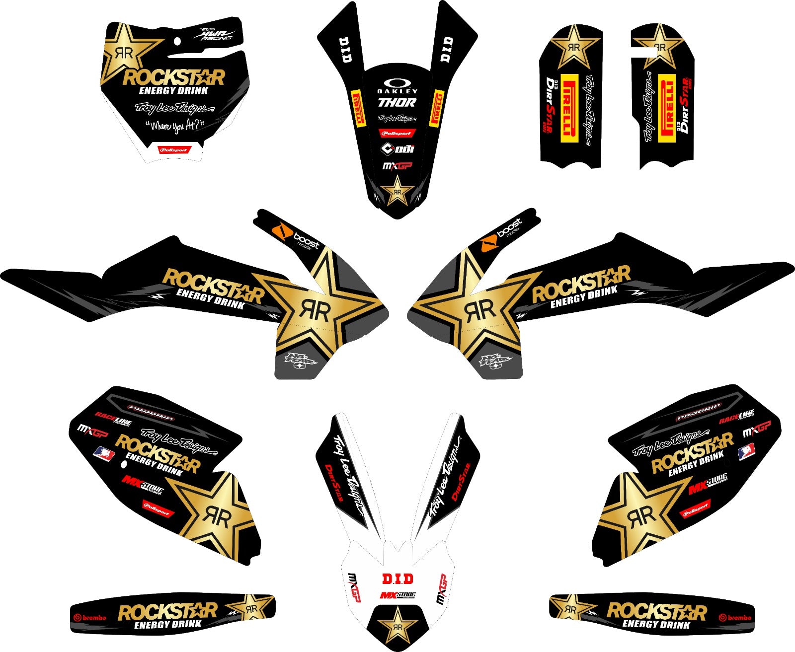 KTM SX 65 2016-2021 rockstar tarrasarja