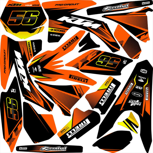 KTM EXC / EXC-F / SX / SX-F 2012-2013 oranssi Tarrasarja