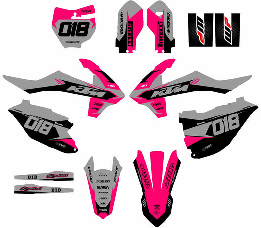 KTM SX 85 2018-2021 pink tarrasarja